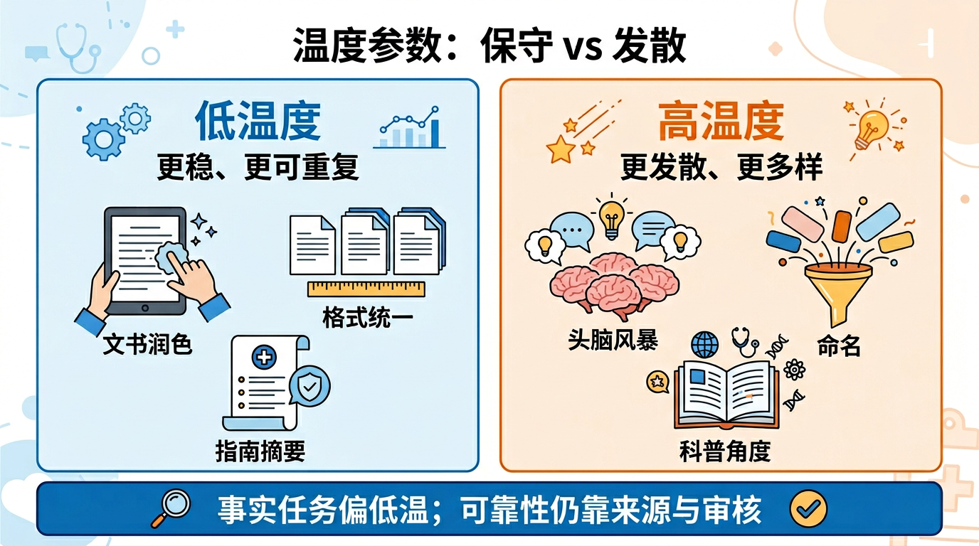 温度低与高：稳定与发散
