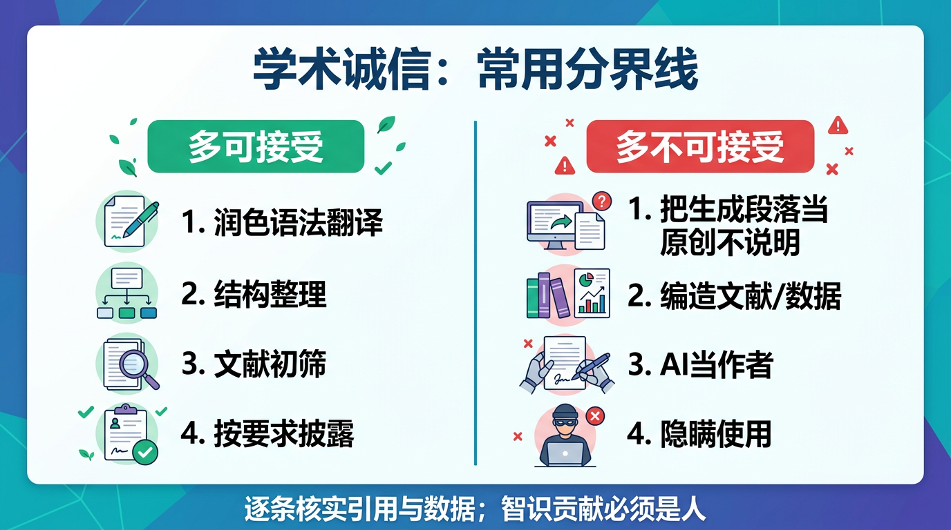 学术写作：可接受与不可接受及披露