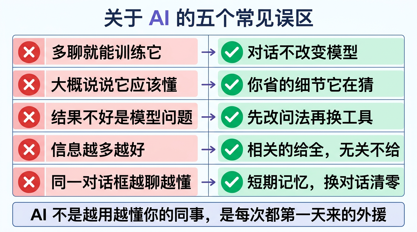关于 AI 的五个常见误区总览