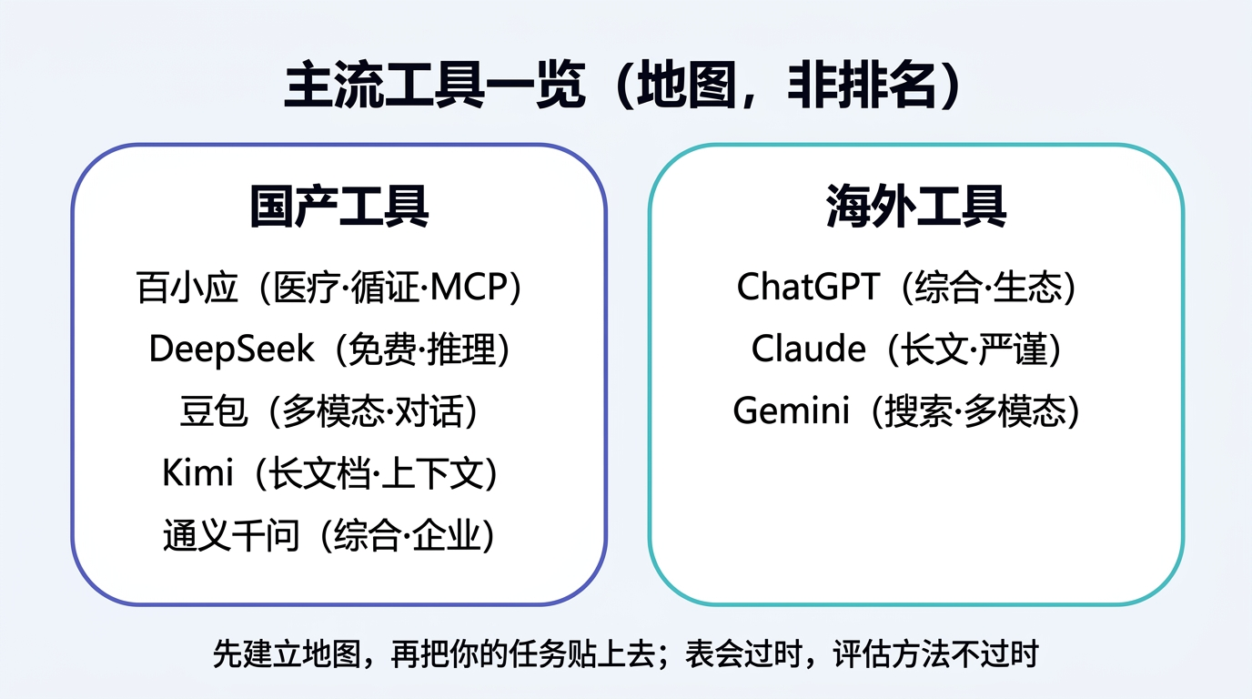 国产与海外工具版图示意
